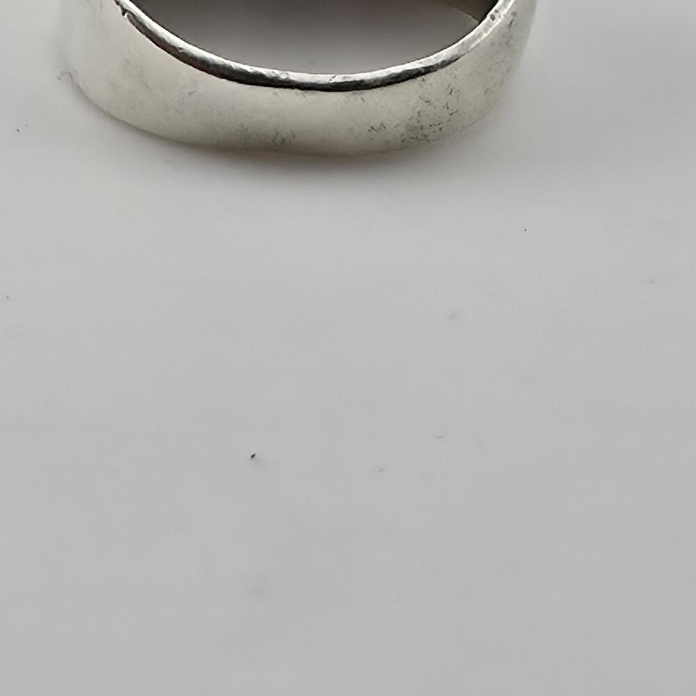 Vintage Mexico 925 Sterling Silver Black Onyx Signet Ring Size 9.5 17.4g Mens - Picture 9 of 15